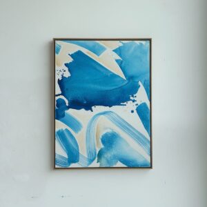 Quadro 63 x 83 cm / abstrato azul 002- Mon Jardin, 2024