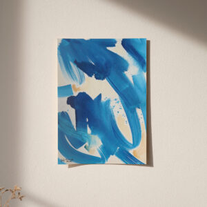 Print numerado / Abstrato Azul