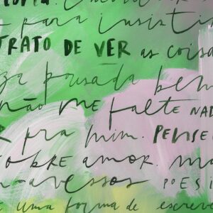 Quadro Pensei que escreveria sobre amor  | 103 x 73 cm