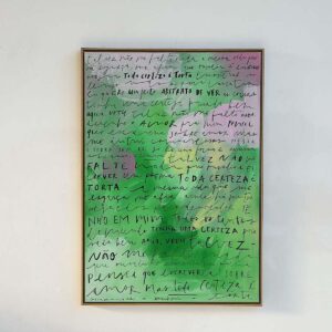 Quadro Pensei que escreveria sobre amor  | 103 x 73 cm