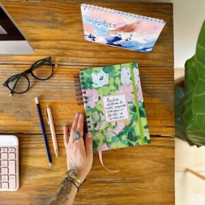 Kit Planner 2026 + Calendário de Mesa - Respirar Coragens (VERDE)