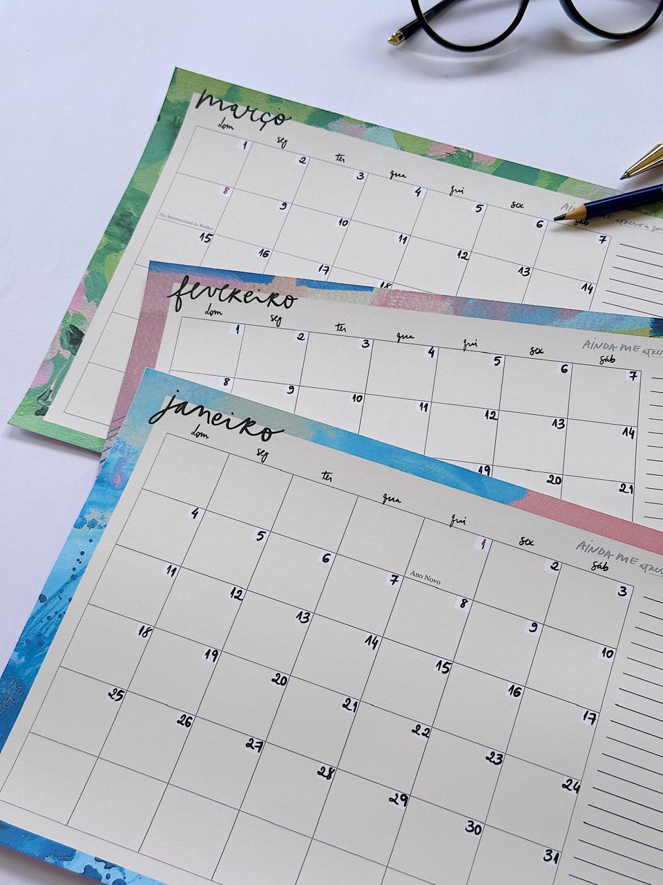 Planner Mensal 2026 | Folhas Soltas - Imagem 9