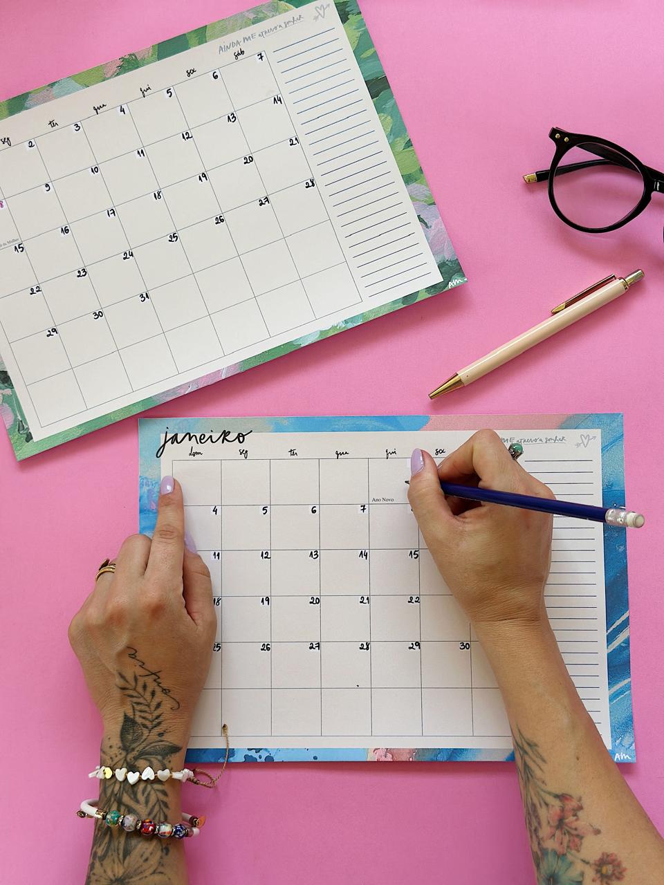 Planner Mensal 2026 | Folhas Soltas