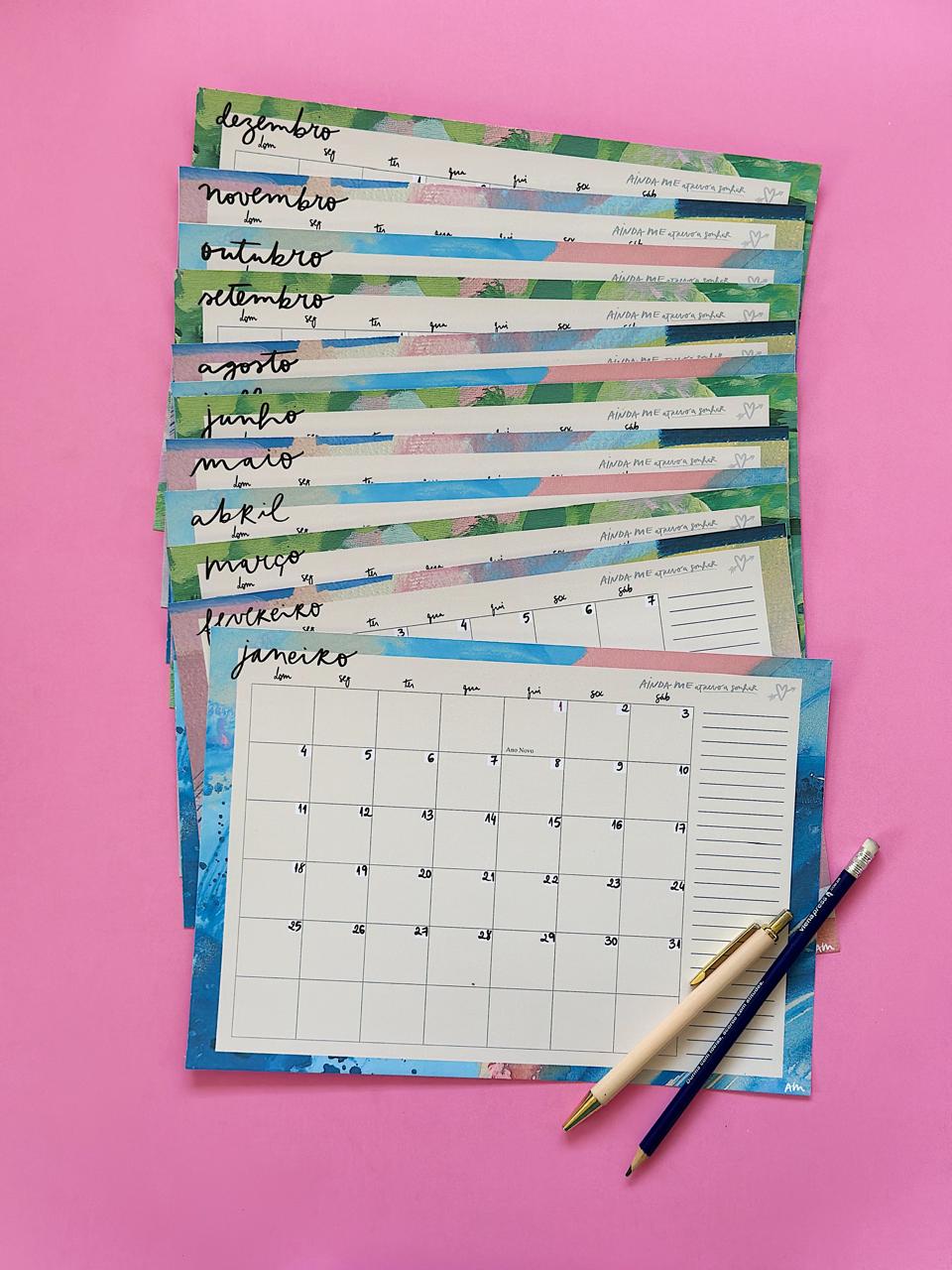 Planner Mensal 2026 | Folhas Soltas - Imagem 4