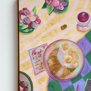 Quadro Croissant & Pão de queijo / 72 x 52 cm