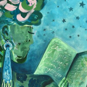 Quadro Les femmes qui lisent sont dangereuses #03 | 83 x 98 cm