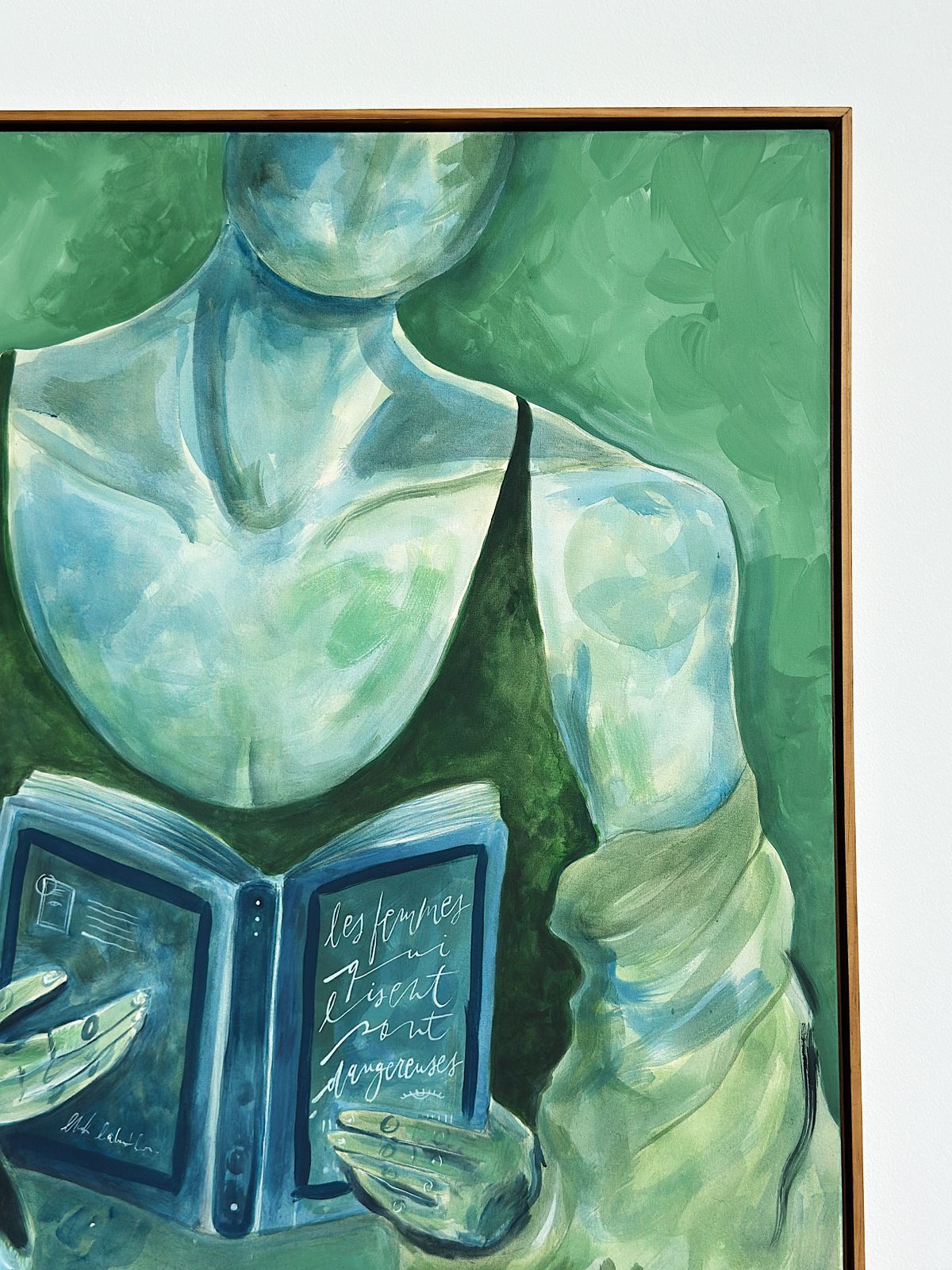 Quadro Les femmes qui lisent sont dangereuses #04 | 83 x 98 cm - Imagem 4