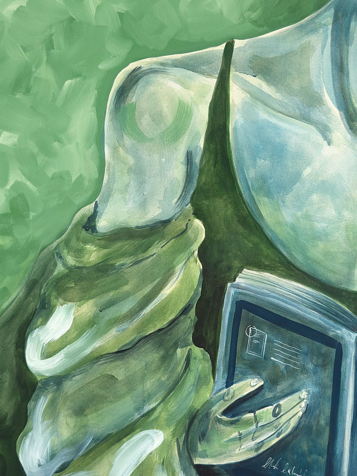 Quadro Les femmes qui lisent sont dangereuses #04 | 83 x 98 cm - Imagem 5