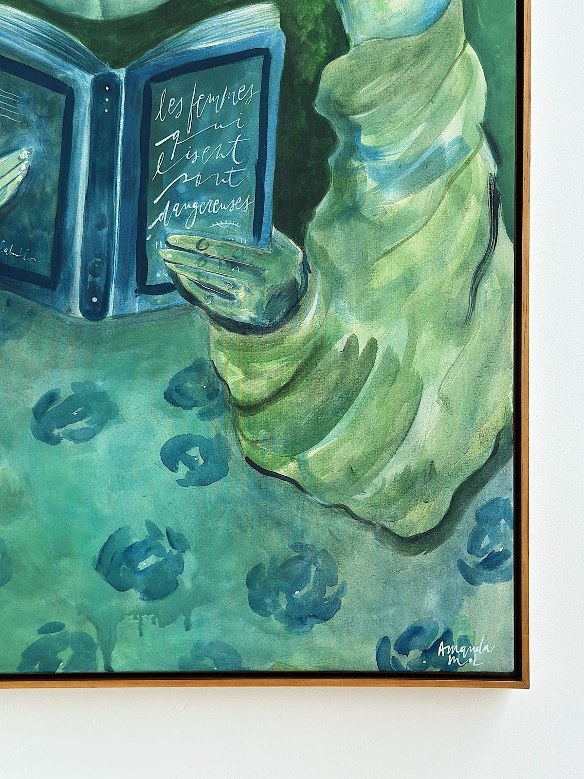 Quadro Les femmes qui lisent sont dangereuses #04 | 83 x 98 cm - Imagem 3