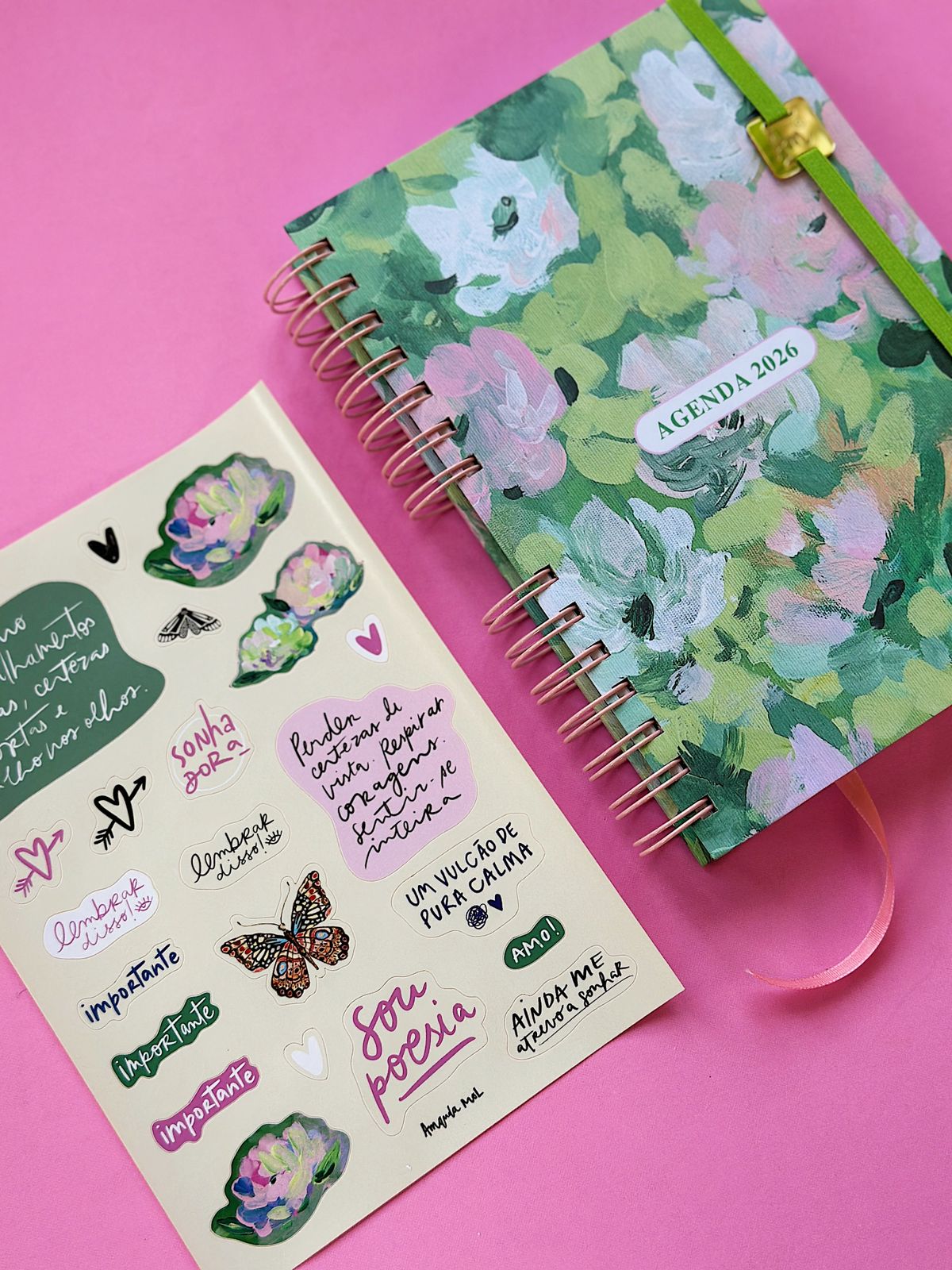 Agenda Permanente + Adesivos - Imagem 6