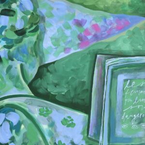 Quadro Les femmes qui lisent sont dangereuses #05 | 83 x 98 cm