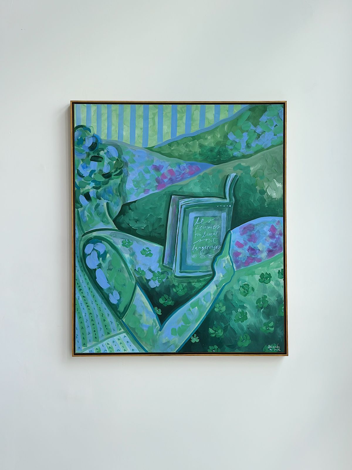 Quadro Les femmes qui lisent sont dangereuses #05 | 83 x 98 cm