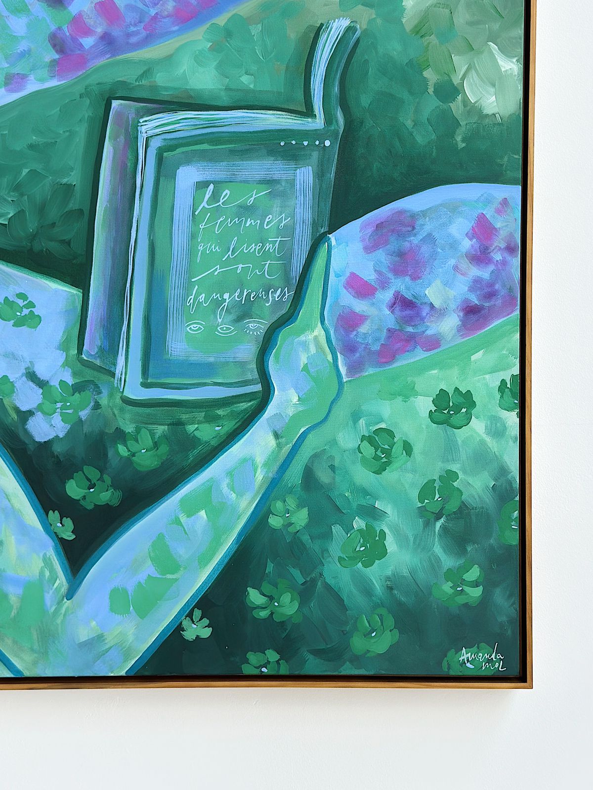 Quadro Les femmes qui lisent sont dangereuses #05 | 83 x 98 cm - Imagem 8