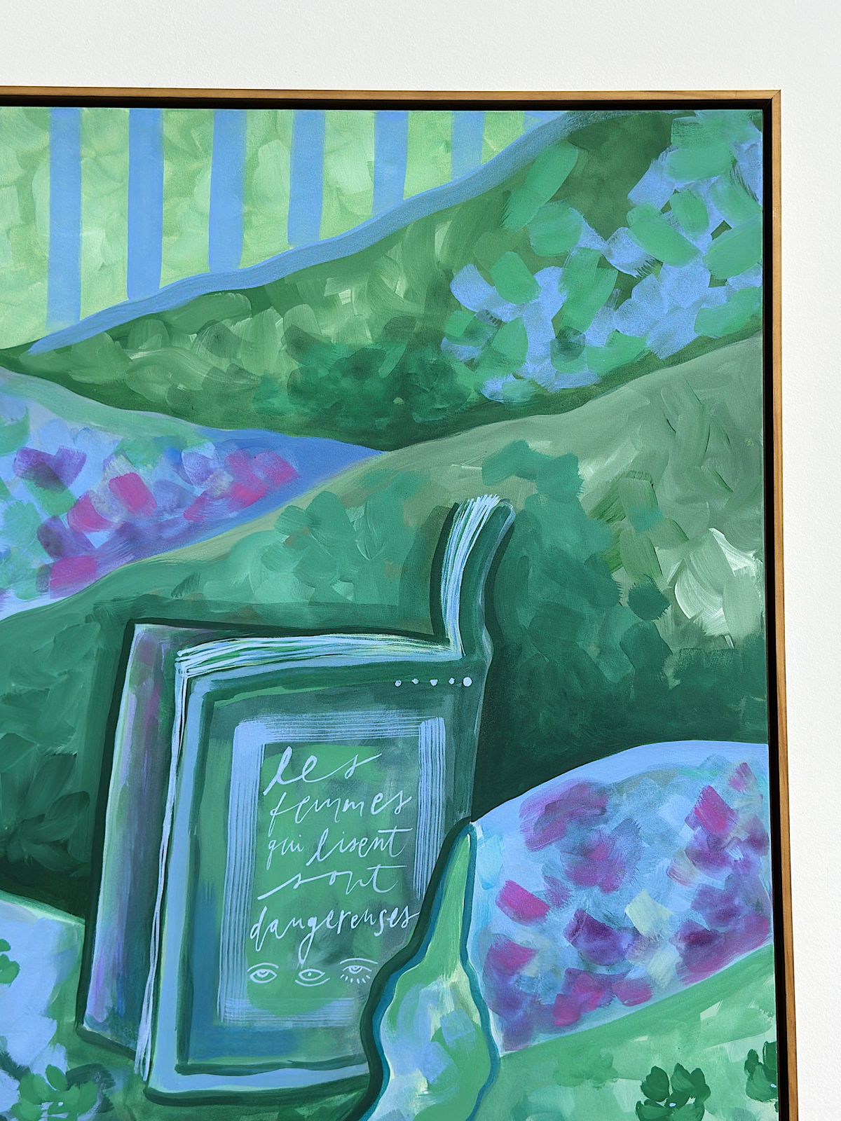 Quadro Les femmes qui lisent sont dangereuses #05 | 83 x 98 cm - Imagem 5