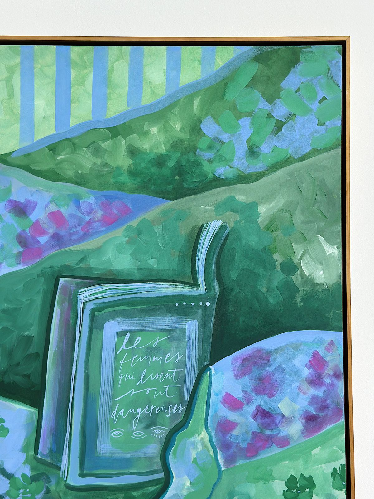 Quadro Les femmes qui lisent sont dangereuses #05 | 83 x 98 cm - Imagem 4