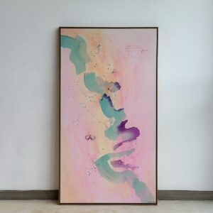 Quadro Coleciono céus nublados, pétalas ímpares e coragens | 160 x 88 cm