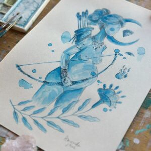 Aquarela Yolanda Papel Natural 250g /  21 x 29,7 cm