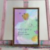 Quadro Honrar cada querer | 22,5 x 32,5 cm