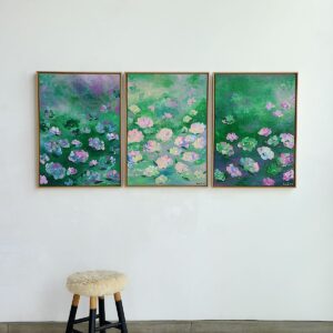 Encomenda Composição Giverny | 3 quadros 53 x 72,5 cm